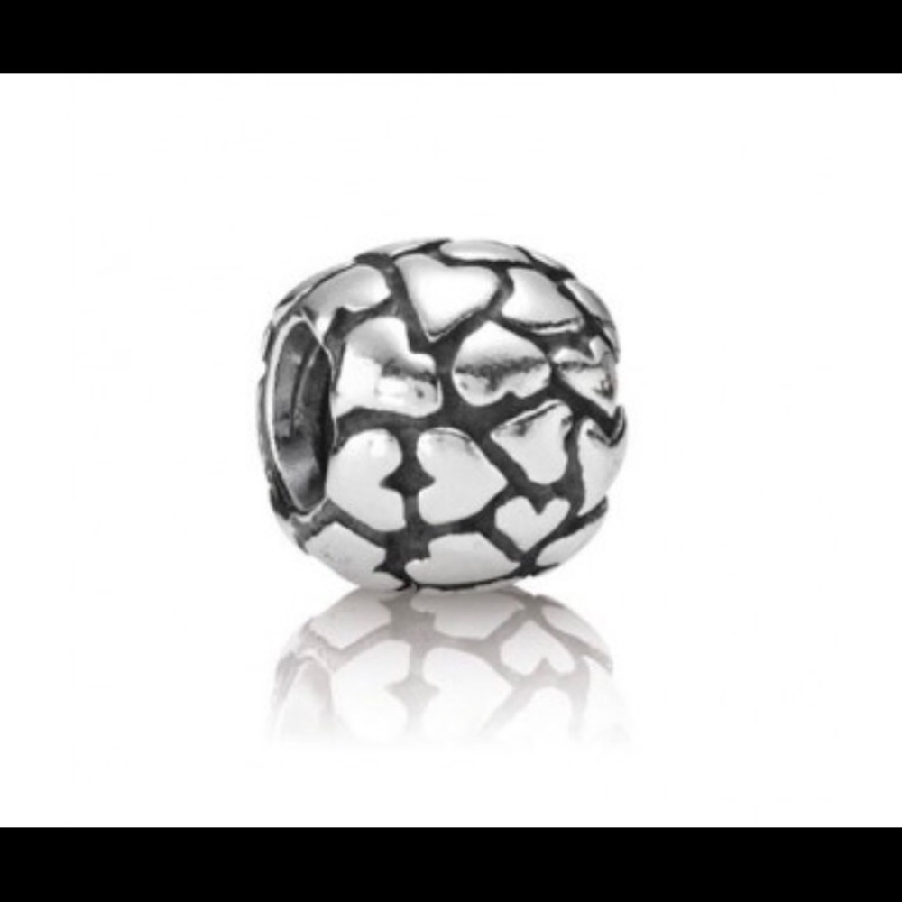 Pandora silver hearts charm